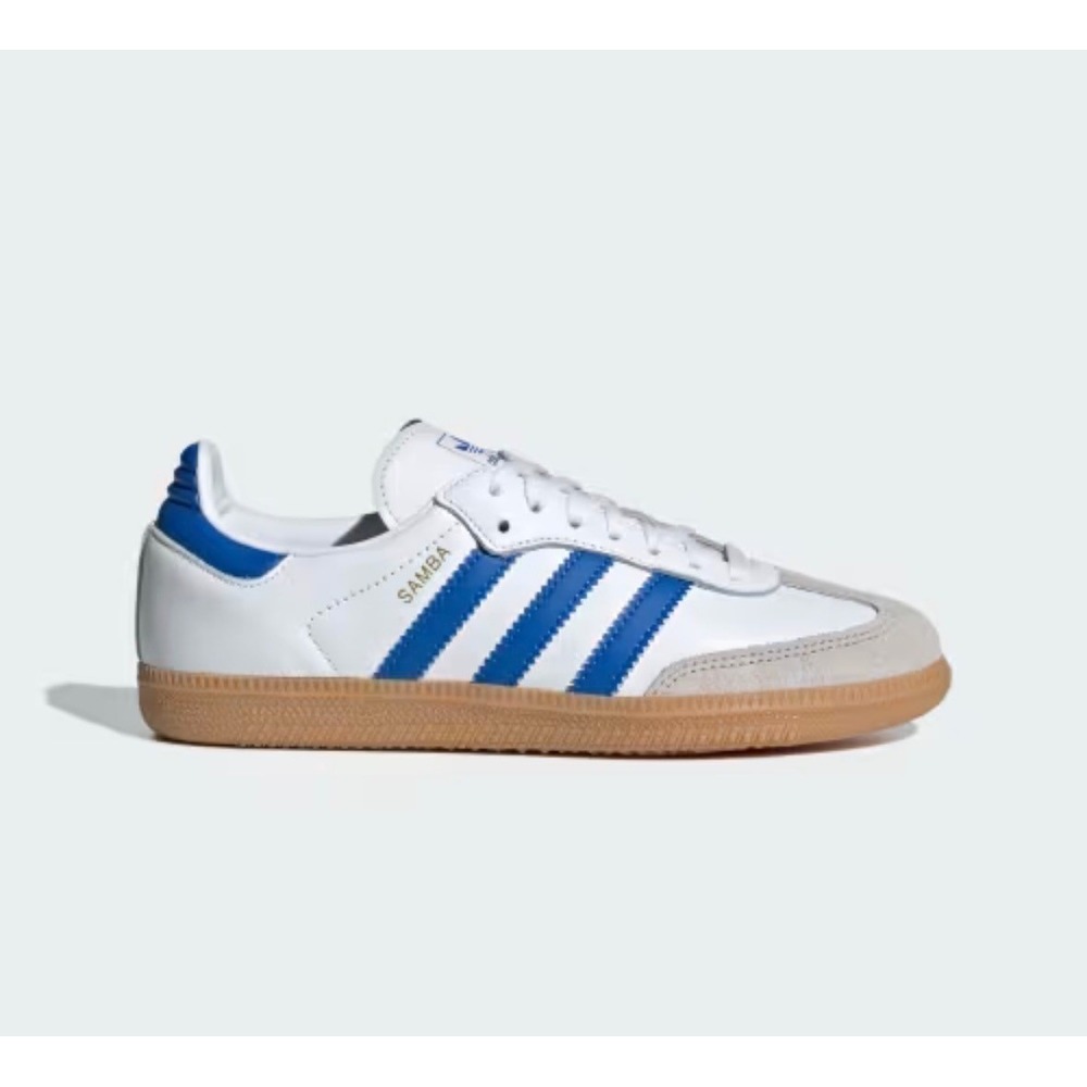 Adidas Samba OG Shoes Whitel Blue Gum 6 Leather Classic Streetwear Y2K Preppy